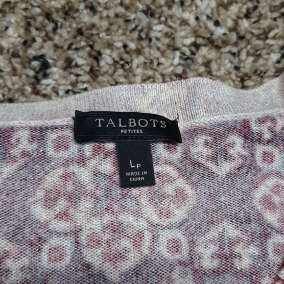 Talbots Maroon Cardigan - Picture 5 of 7